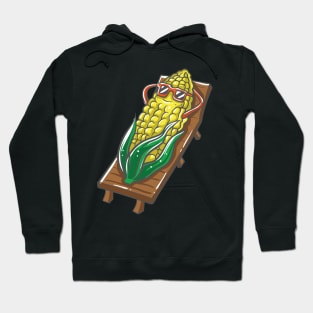 Corn character is relaxing in summer Hoodie